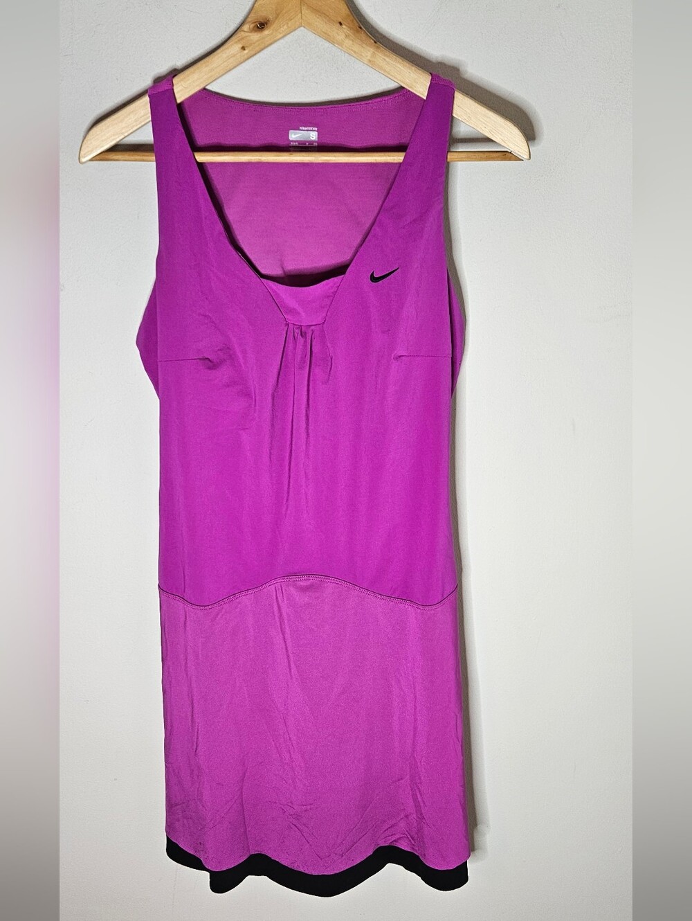 Nike Dry Fit Pink Tennis Dress Serena Williams Mesh Accents Magenta Women's S